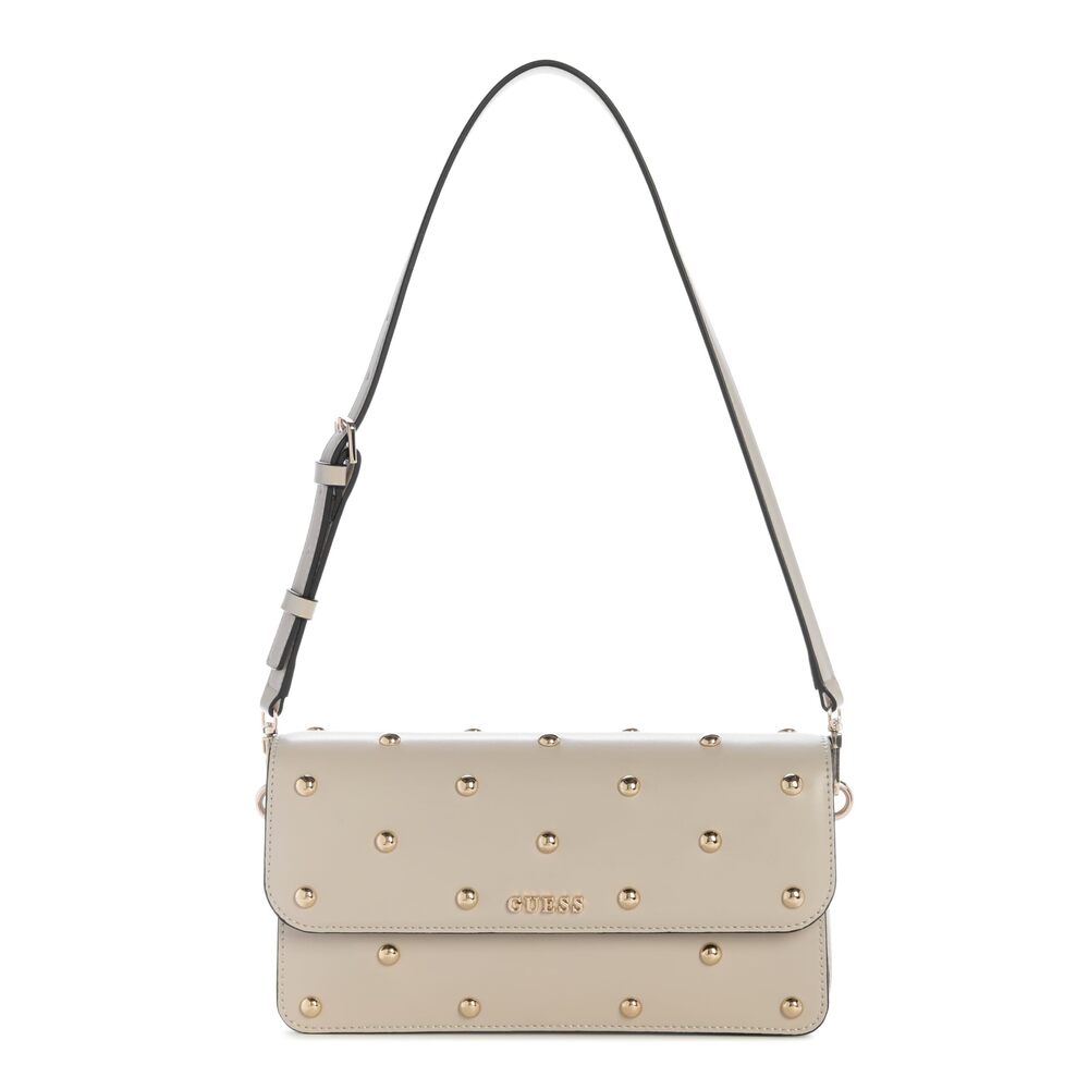 3058 Sadie Flap Shoulder Bag, Light Taupe